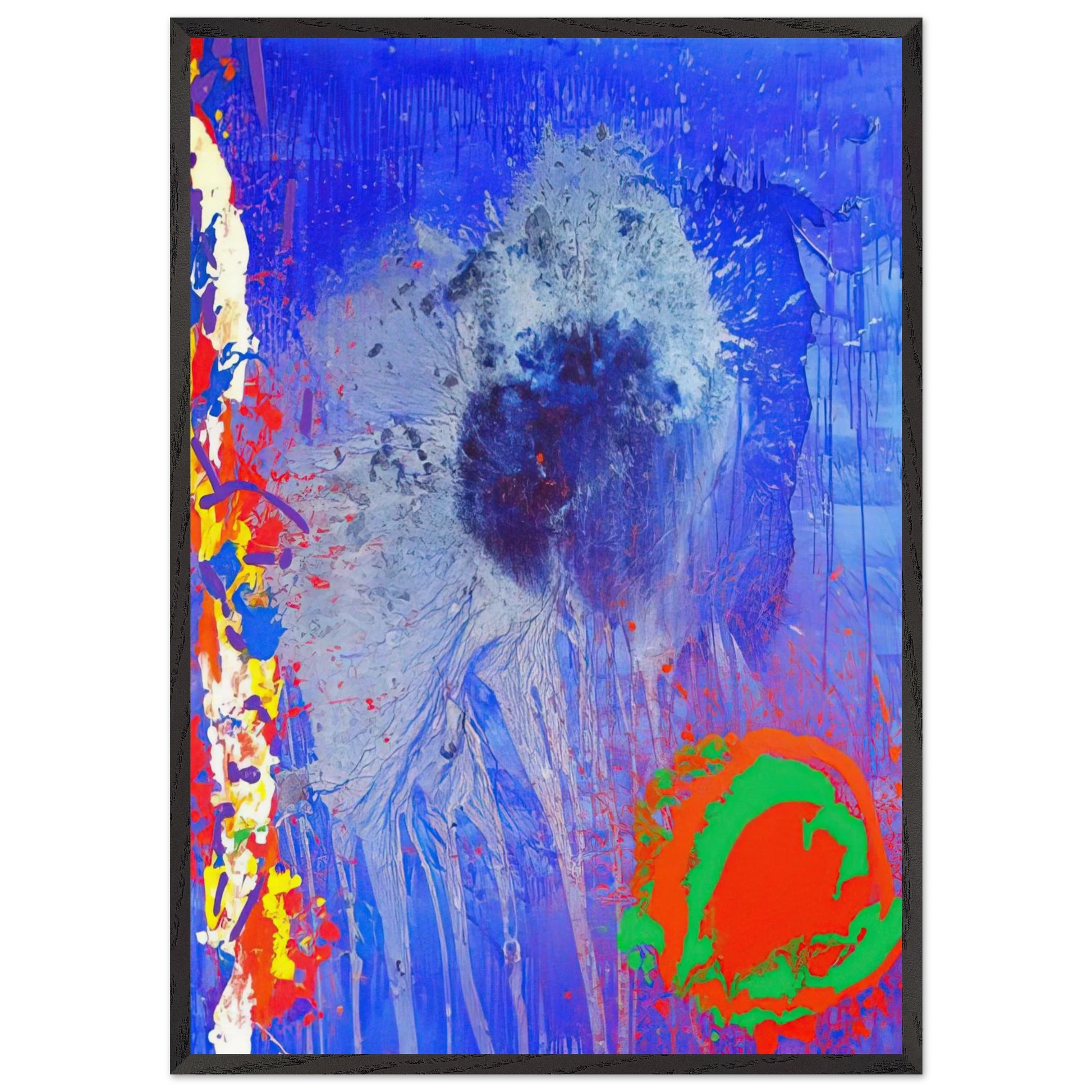 Life and Love - 2010 - John Hoyland Framed Art Print – Black Wooden Frame - Default Title - -Framed Art Print