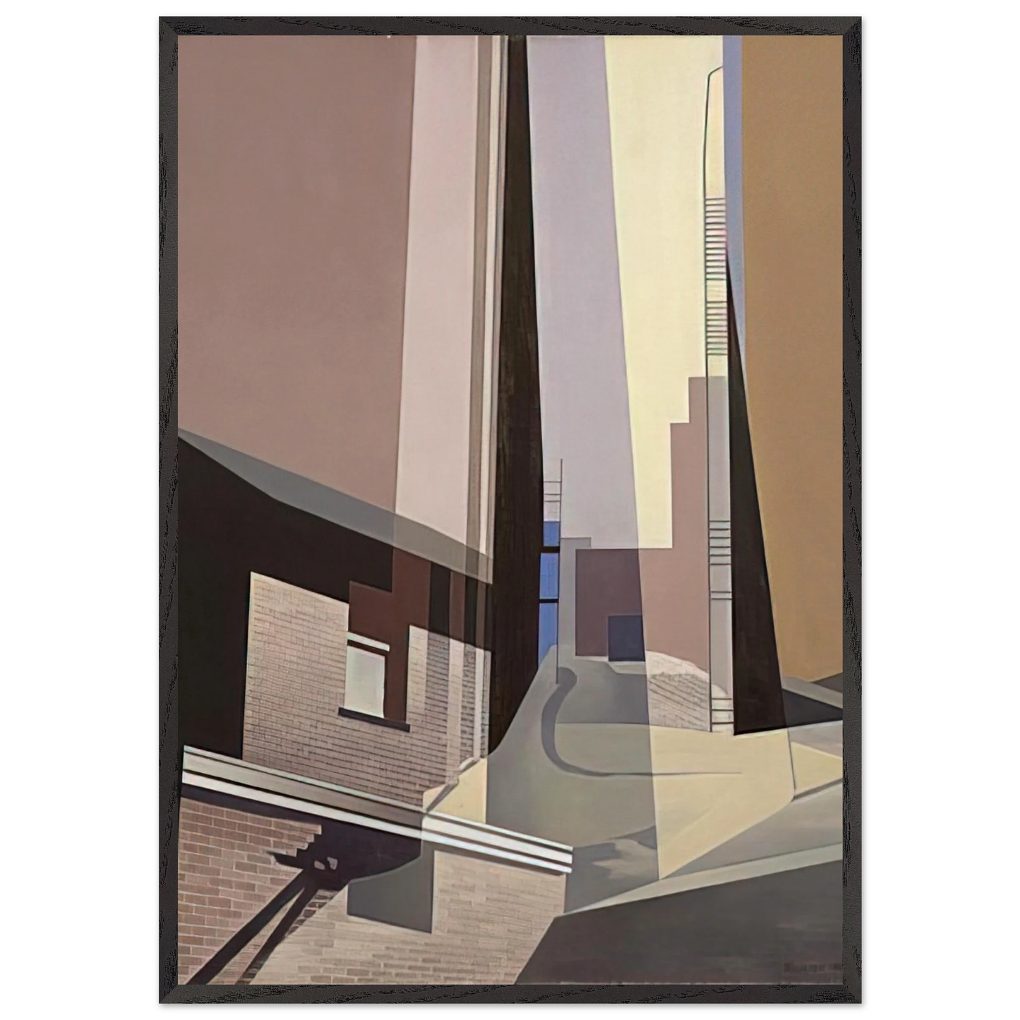 New England Irrelevancies - 1953 - Charles Sheeler Framed Art Print – Black Wooden Frame - Default Title - -Framed Art Print