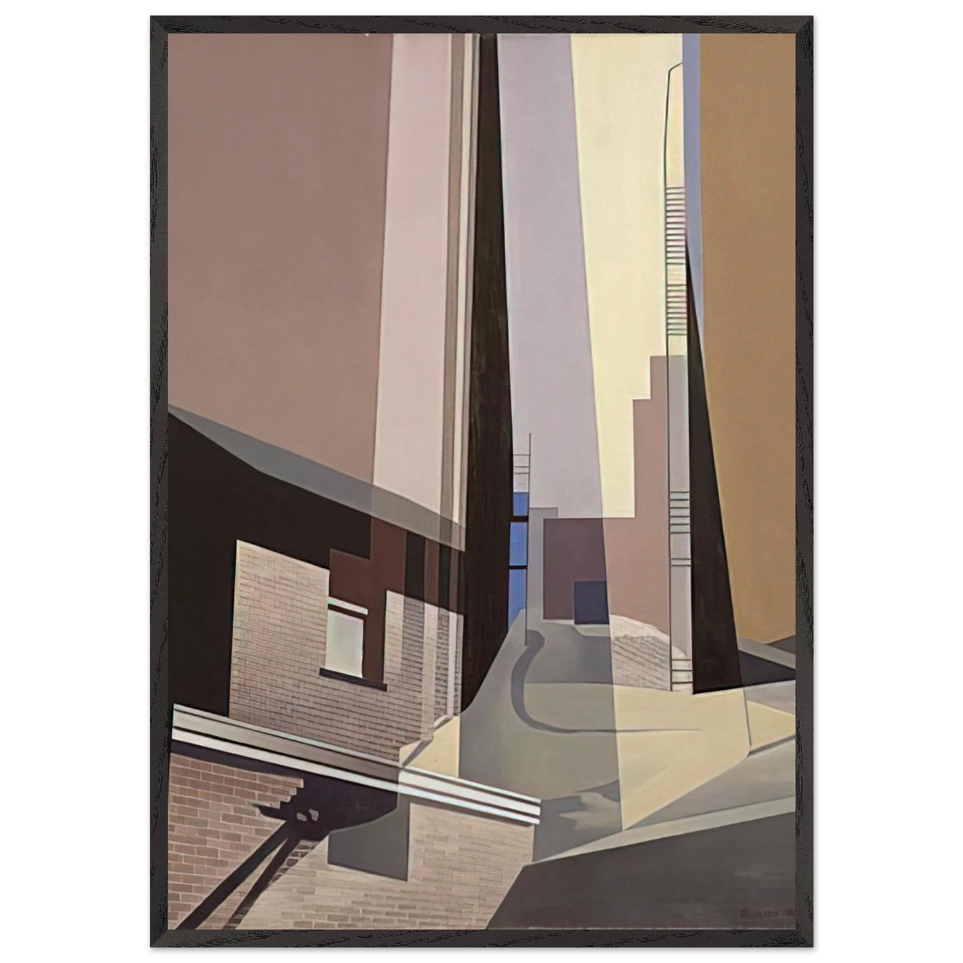 New England Irrelevancies - 1953 - Charles Sheeler Framed Art Print – Black Wooden Frame - Default Title - -Framed Art Print