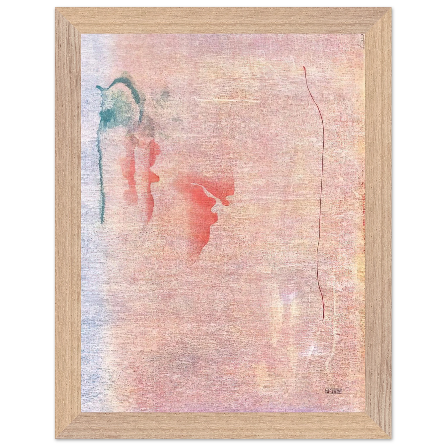 Helen Frankenthaler - Cedar Hill - 1983 Wall art - 30x40 cm / 12x16 inches - Premium Wooden Framed Poster With Fine Art Paper - White frame
