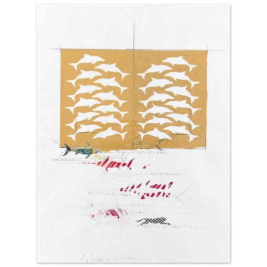 Alighiero Boetti - FANNO CINQUE 1988 Fine Art Poster - Default Title