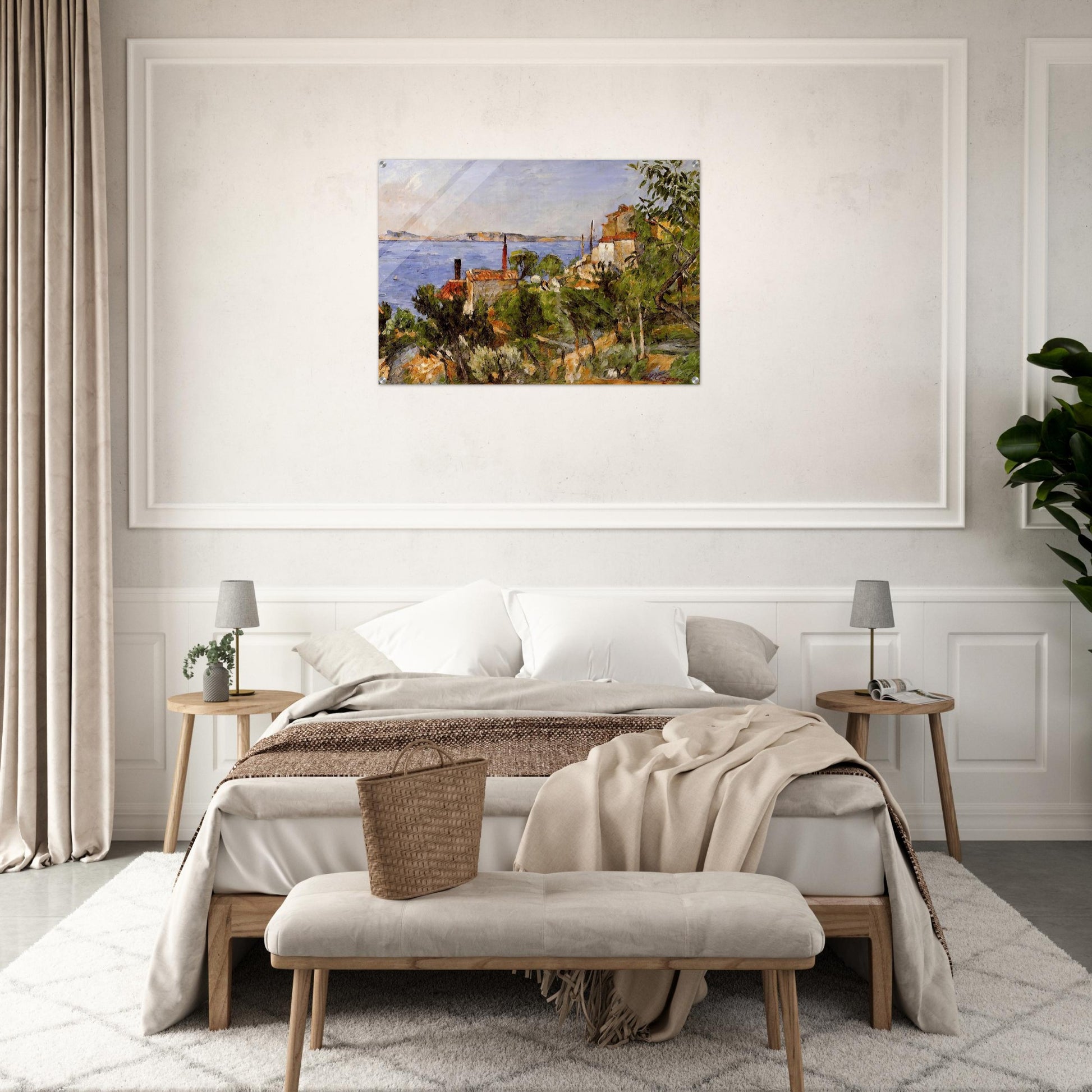 Landscape. Study after Nature - Paul Cézanne Acrylic Print - 70x100 cm / 28x40″ inches