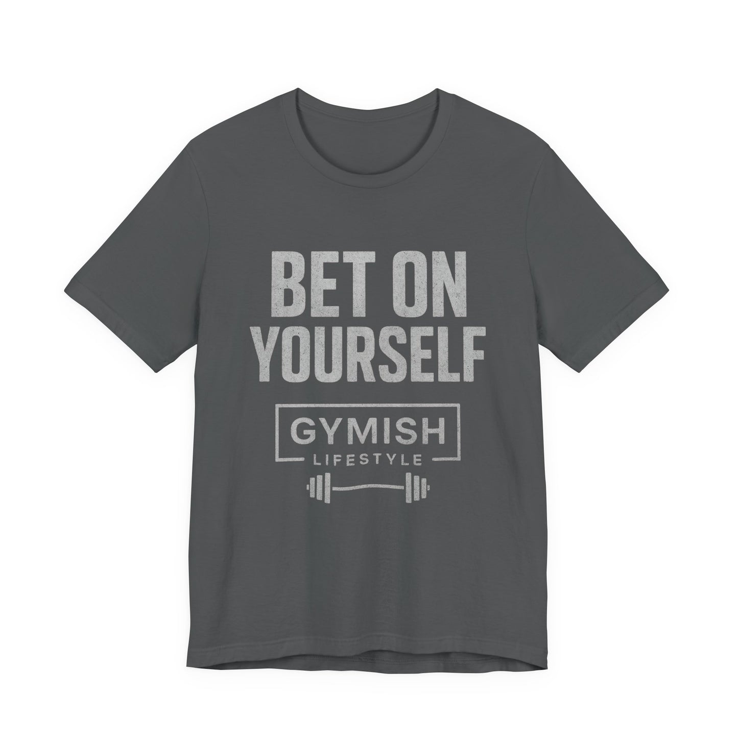 Fitness Motivation Tee - Gymish Lifestyle Bet On Yourself Workout Shirts for Men