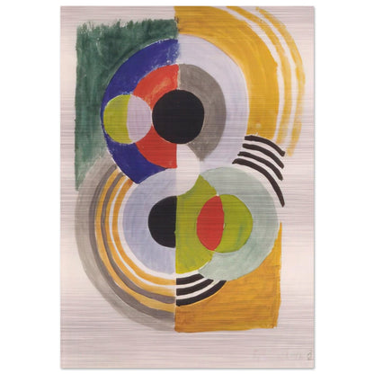 COMPOSITION WITH DISCS - Sonia Delaunay Brushed Aluminum Print - 70x100 cm / 28x40 inches | Sonia Delaunay Aluminum Print | Sonia Delaunay Prints