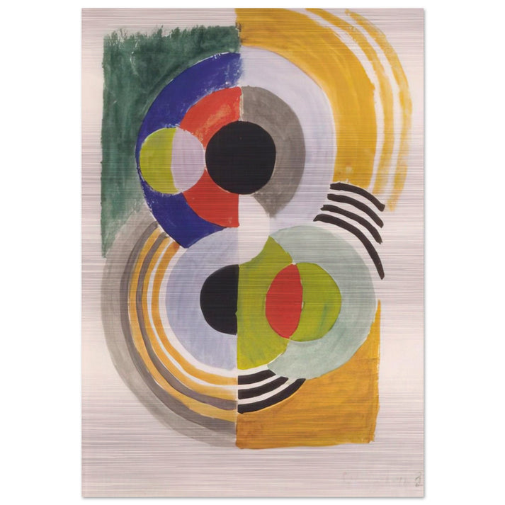 COMPOSITION WITH DISCS - Sonia Delaunay Brushed Aluminum Print - 70x100 cm / 28x40 inches | Sonia Delaunay Aluminum Print | Sonia Delaunay Prints