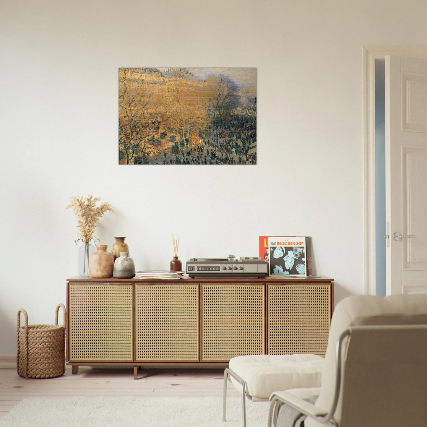 Boulevard of Capucines - claude monet Brushed Aluminum Print - 70x100 cm / 28x40 inches | claude monet Aluminum Print | claude monet Prints