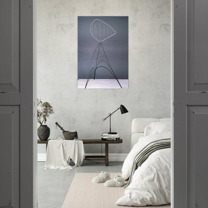 HOLLOW EGG 1939 - Alexander Calder Brushed Aluminum Print - 70x100 cm / 28x40 inches | Alexander Calder Aluminum Print | Alexander Calder Prints