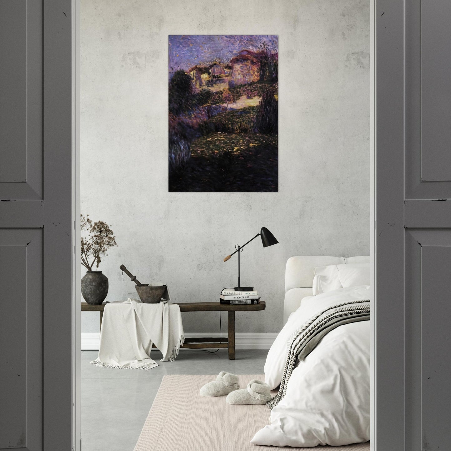 PAESAGGIO 1909 - Carlo Carra Brushed Aluminum Print - 70x100 cm / 28x40 inches | Carlo Carra Aluminum Print | Carlo Carra Prints
