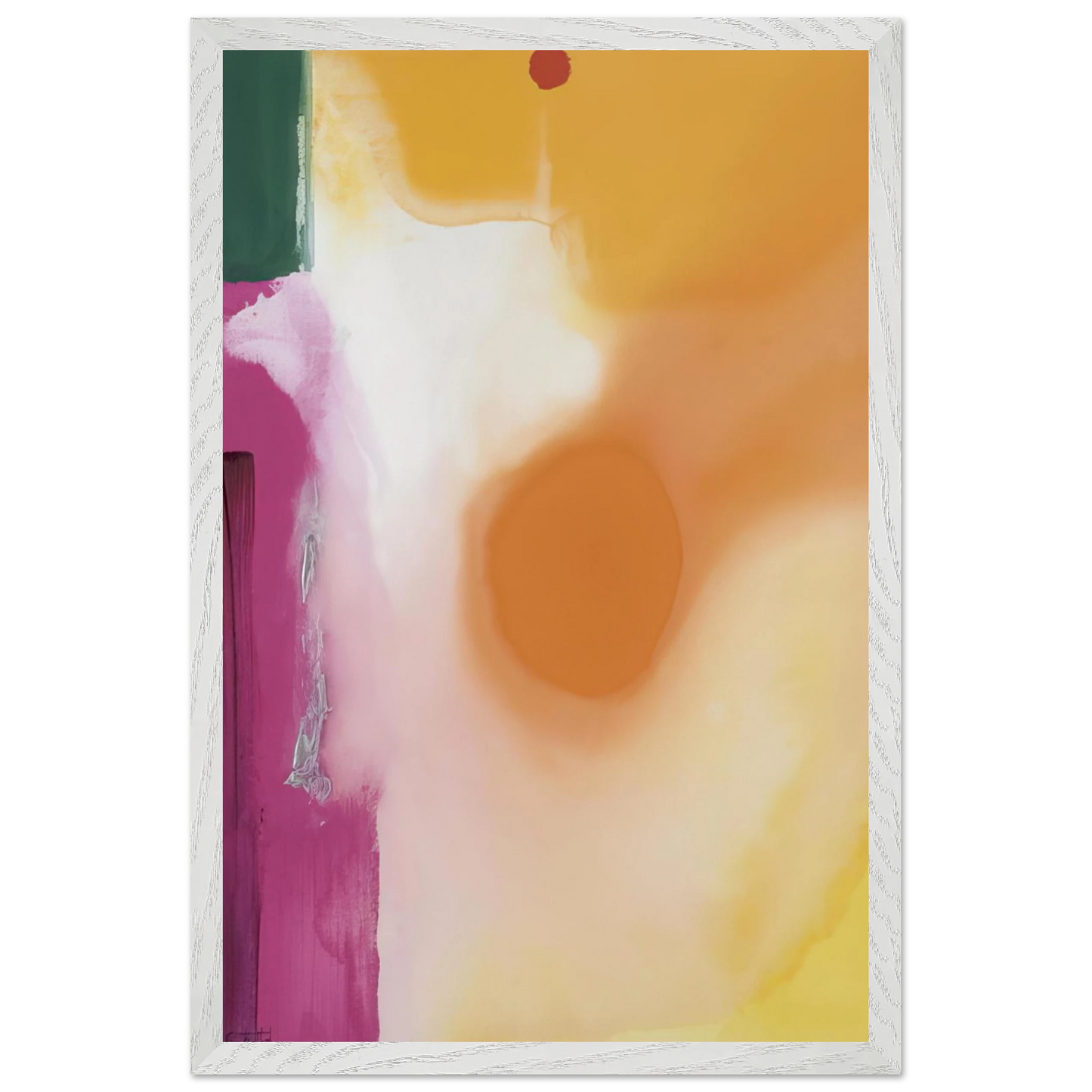Helen Frankenthaler - Bullseye - 1989 Wall art - 60x80 cm / 24x32 inches - Premium Wooden Framed Poster With Fine Art Paper - Black frame