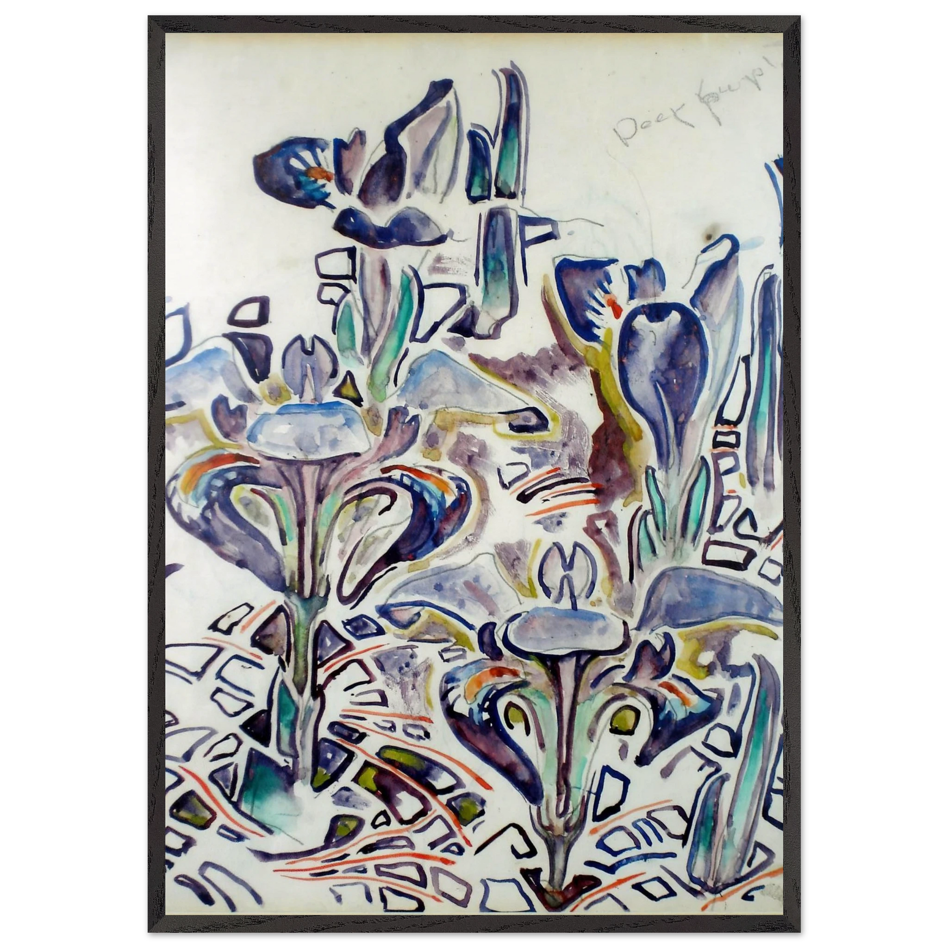 Walter Anderson N5 - Walter Inglis Anderson Framed Art Print – Black Wooden Frame - Default Title - -Framed Art Print