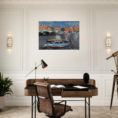 PORT DE MARSEILLE 1917 - Henri Matisse Brushed Aluminum Print - 70x100 cm / 28x40 inches | Henri Matisse Aluminum Print | Henri Matisse Prints