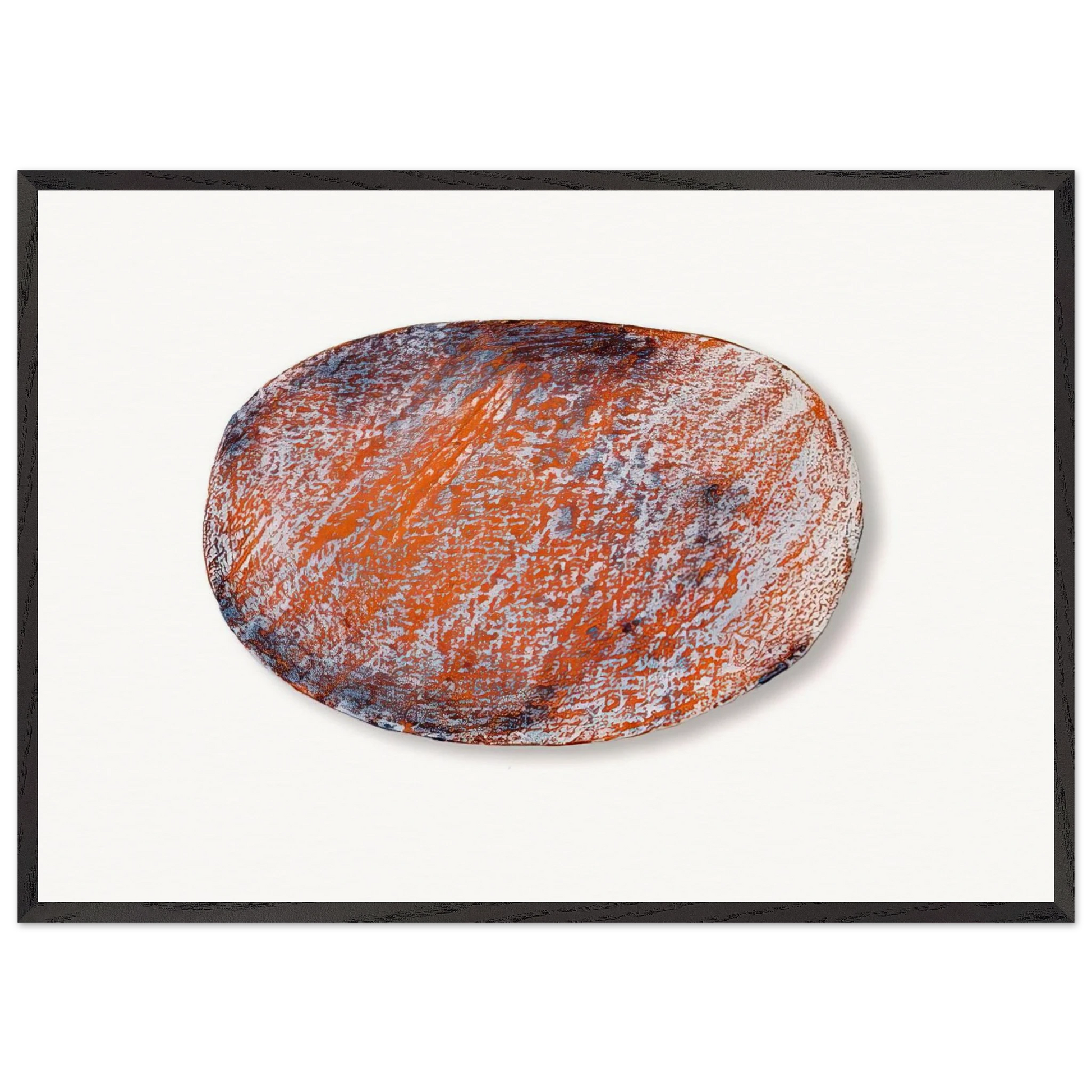 OHNE TITEL F R PETER DIBKE 1970 - Blinky Palermo Framed Art Print – Black Wooden Frame - Default Title - -Framed Art Print