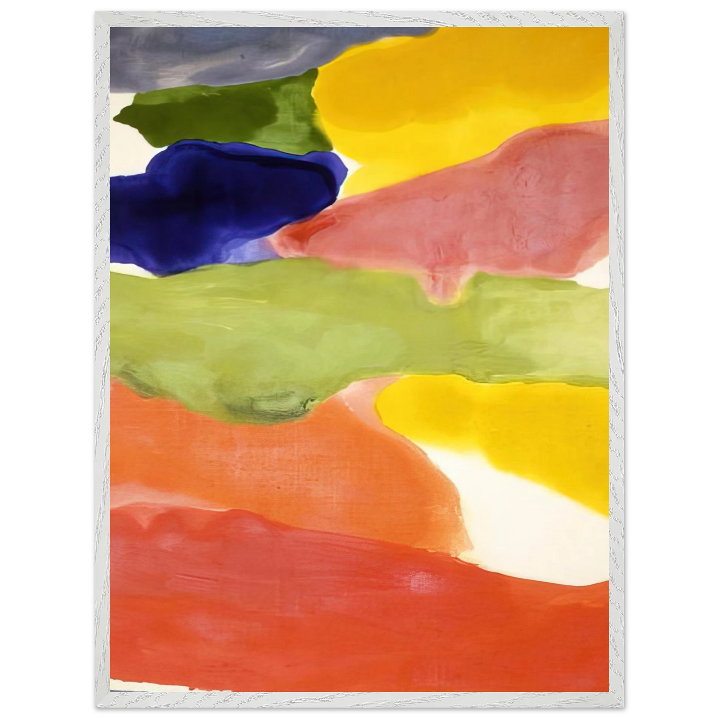 Helen Frankenthaler - Tutti-Fruitti - 1966 Wall art - A1 (59.4 x 84.1  cm) - Premium Wooden Framed Poster With Fine Art Paper - Black frame