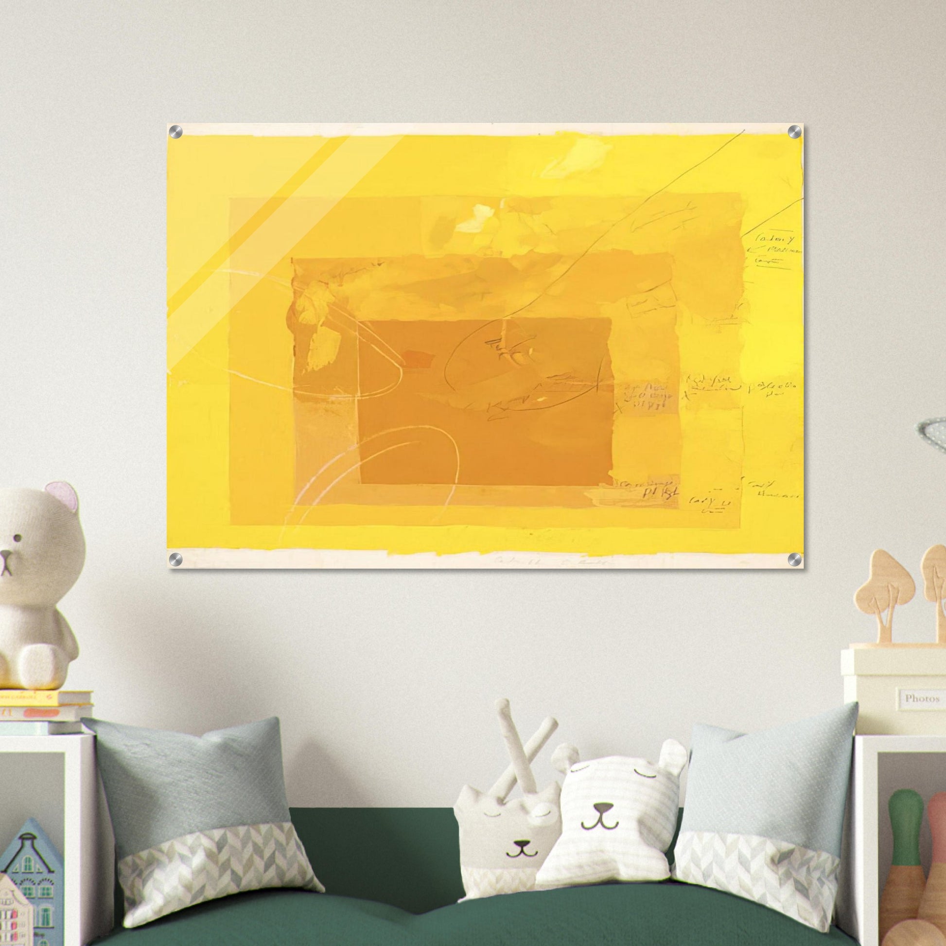 STUDY FOR HOMAGE TO THE SQUARE - Josef Albers Acrylic Print - 70x100 cm / 28x40″ inches | Josef Albers Wall Art | Josef Albers Prints