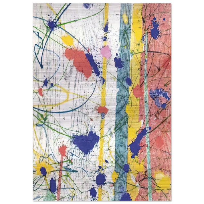 Untitled  EXP-SF-58-08-82  - Sam Francis Brushed Aluminum Print - 70x100 cm / 28x40 inches | Sam Francis Aluminum Print | Sam Francis Prints