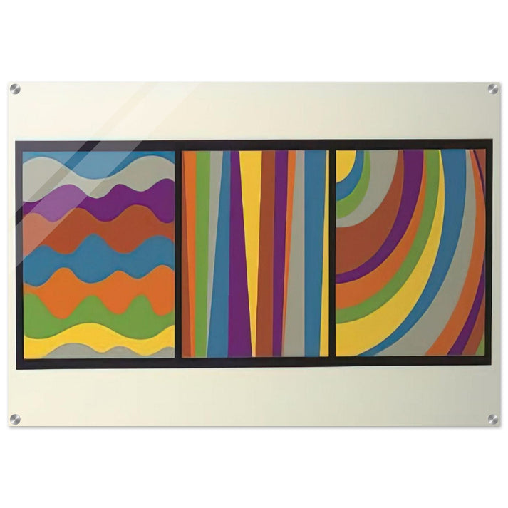 Irregular Arcs, Bands, Loops - Sol LeWitt Acrylic Print - 70x100 cm / 28x40″ inches