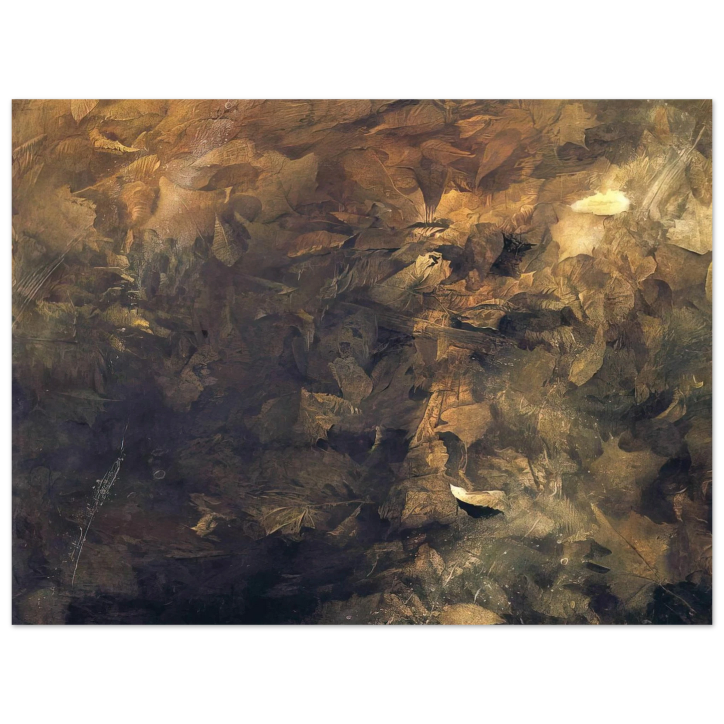 Andrew Wyeth - THIN ICE Wall Art - 21x29.7 cm / 8x12" - Premium Wooden Framed Poster With Fine Art Paper - Black frame