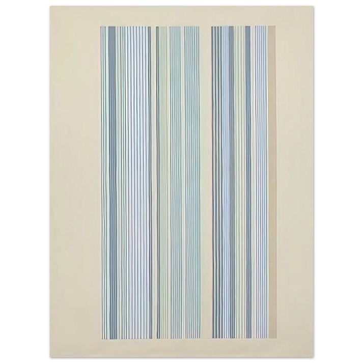 Gene Davis - Blue Bird - 1978  75x100 cm / 30x40inches Fine Art Poster