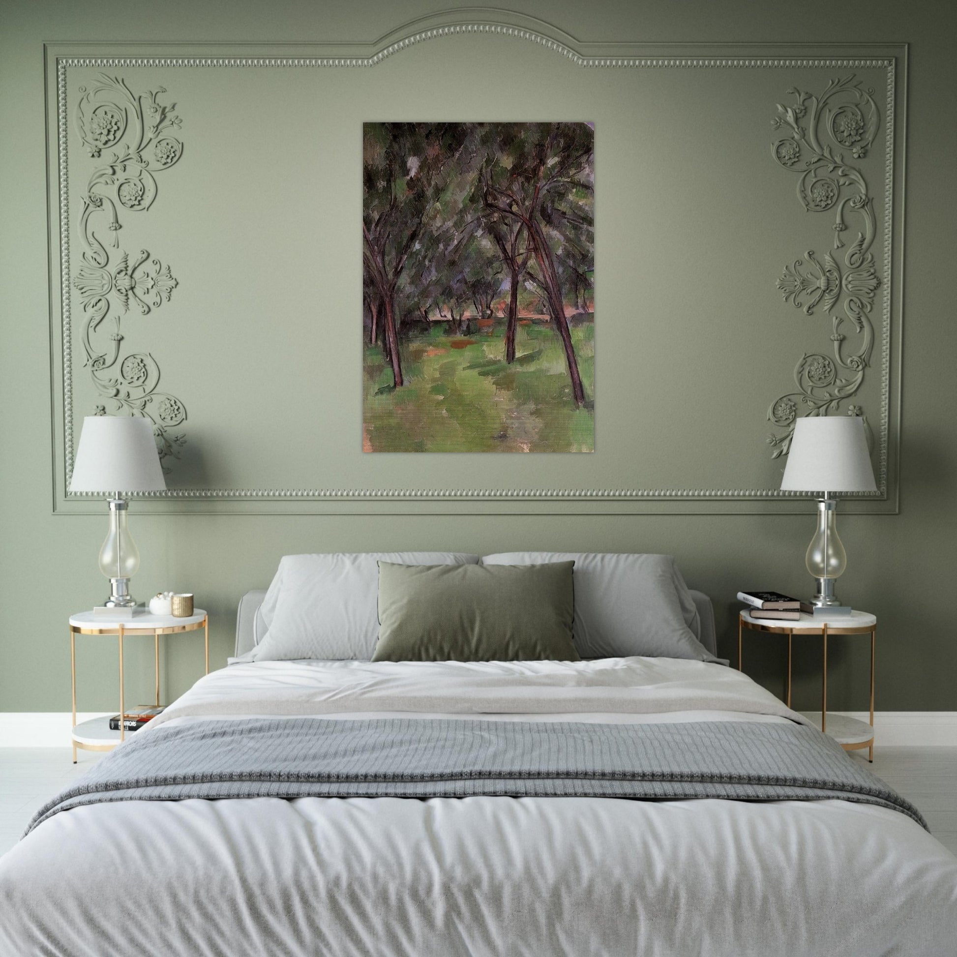 A Close - Paul Cézanne Brushed Aluminum Print - 70x100 cm / 28x40 inches | Paul Cézanne Aluminum Print | Paul Cézanne Prints