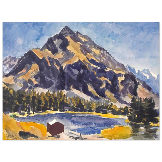 Johannes Itten - Bergsee A Mountain Lake - 1936 Fine Art Poster - Default Title