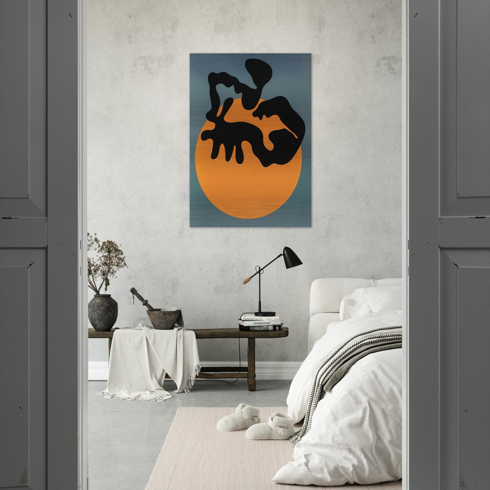 Not far from the sun, the moon and the stars - Jean Arp Brushed Aluminum Print - 70x100 cm / 28x40 inches | Jean Arp Aluminum Print | Jean Arp Prints