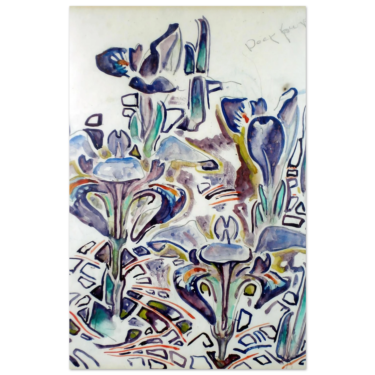 Walter Inglis Anderson - Walter Anderson Wall art - 20x25 cm / 8x10 Inches - Premium Wooden Framed Poster With Fine Art Paper - White frame