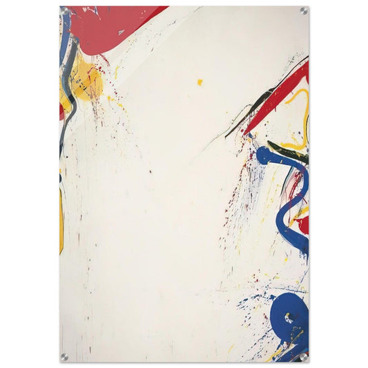 When White - Sam Francis Acrylic Print - 70x100 cm / 28x40″ inches | Sam Francis Wall Art | Sam Francis Prints