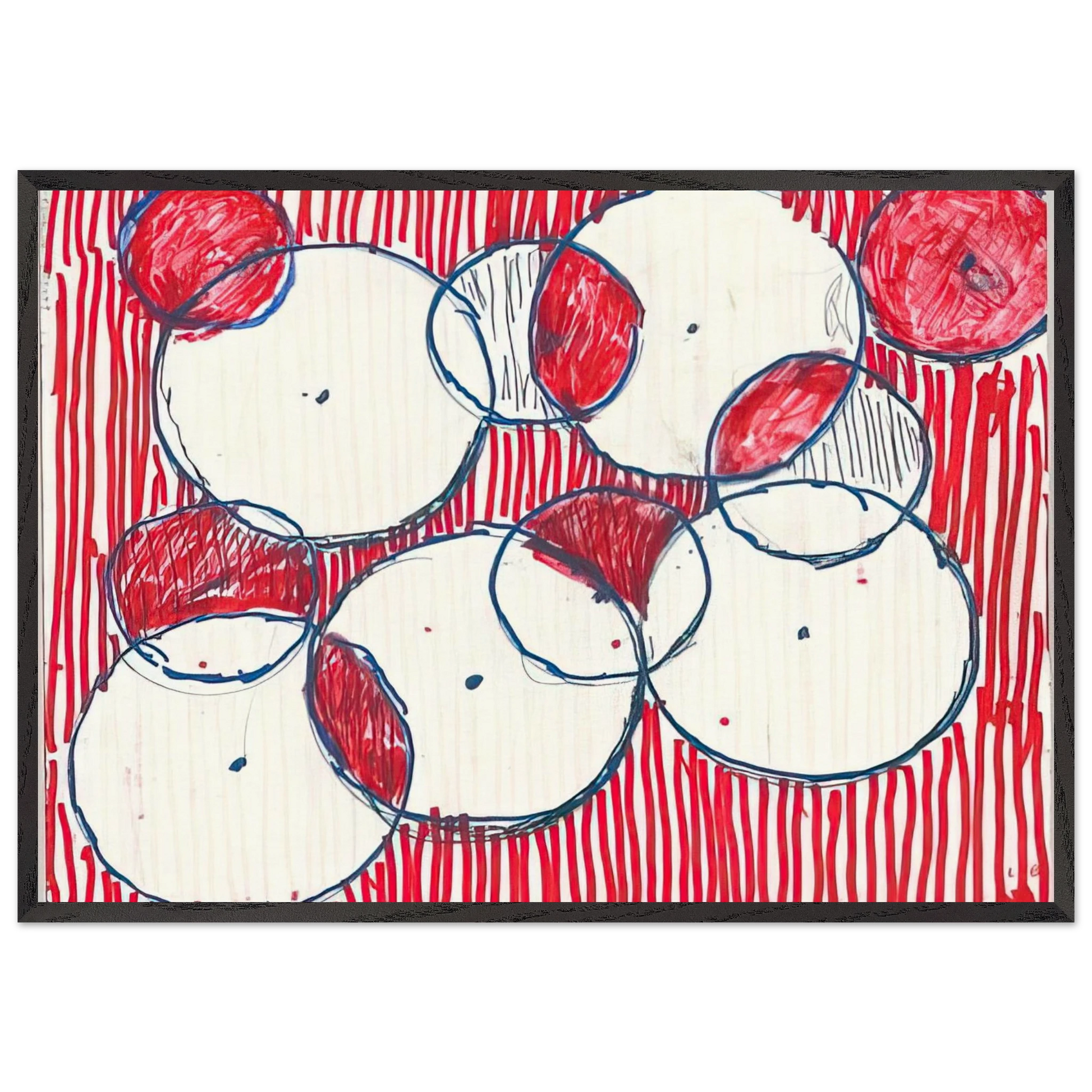 BE CALME OCTOBER 1ST 31ST 2004 - Louise Bourgeois Framed Art Print – Black Wooden Frame - Default Title - -Framed Art Print