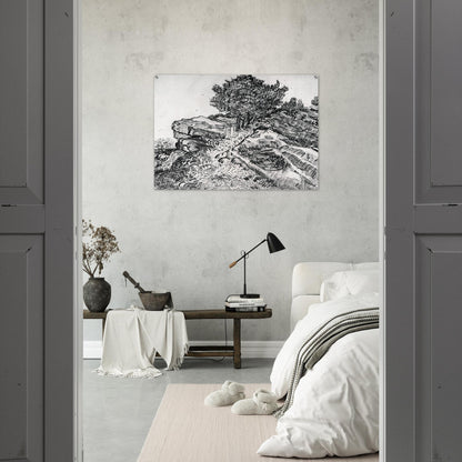 Montmajour - Vincent van Gogh Acrylic Print - 70x100 cm / 28x40″ inches