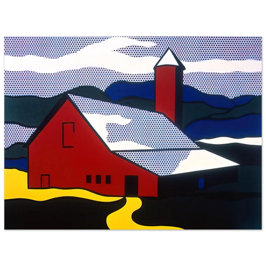 Roy Lichtenstein - RED BARN II 1969 Fine Art Poster - Default Title