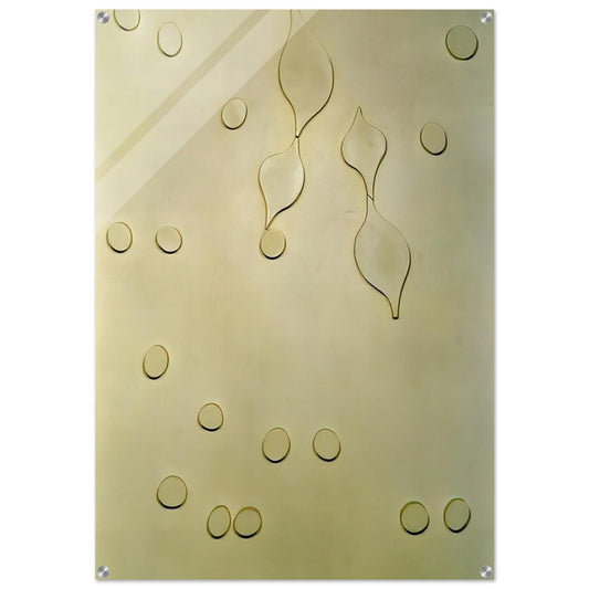 Leafage and Drops - Jean Arp Acrylic Print - 70x100 cm / 28x40″ inches