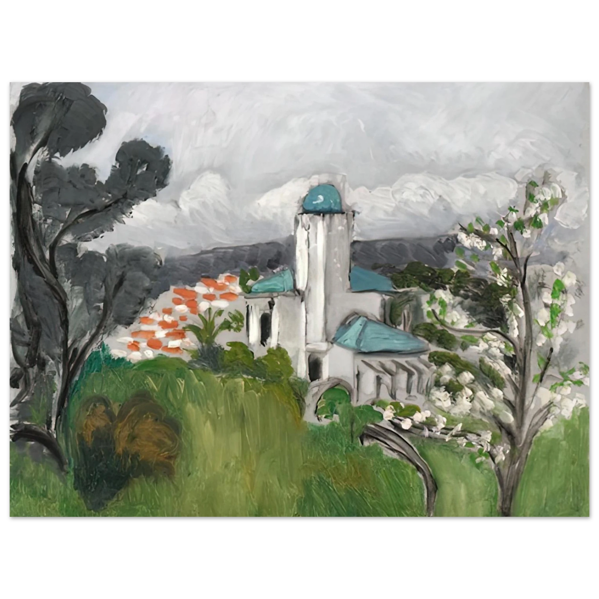 Henri Matisse - LA VILLA BLEUE 1918 Fine Art Poster - Default Title