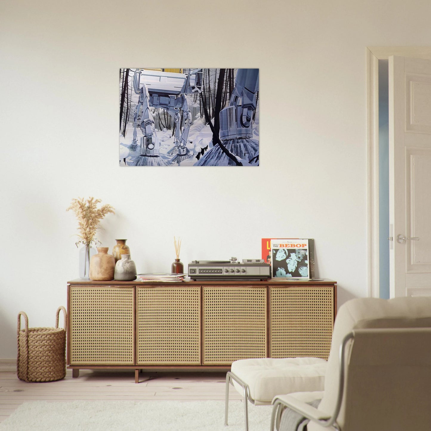 Syd Mead - Syd Mead Brushed Aluminum Print - 70x100 cm / 28x40 inches | Syd Mead Aluminum Print | Syd Mead Prints