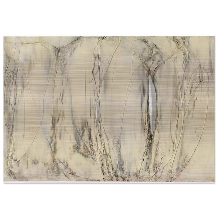 Composition - 1958 - Enrico Castellani Brushed Aluminum Print - 70x100 cm / 28x40 inches | Enrico Castellani Aluminum Print | Enrico Castellani Prints