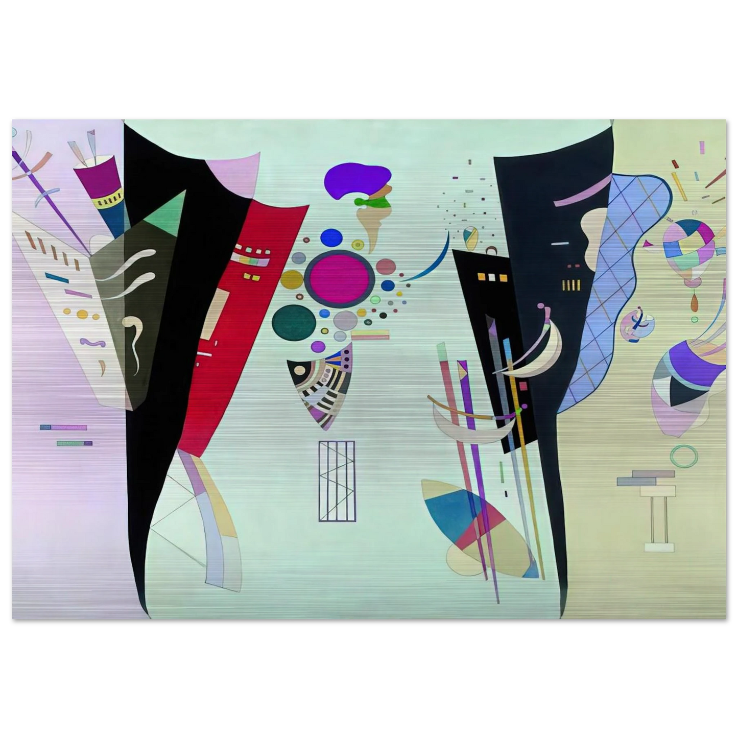 RECIPROCAL ACCORDS 1942 - Wassily Kandinsky Brushed Aluminum Print - 70x100 cm / 28x40 inches | Wassily Kandinsky Aluminum Print | Wassily Kandinsky Prints
