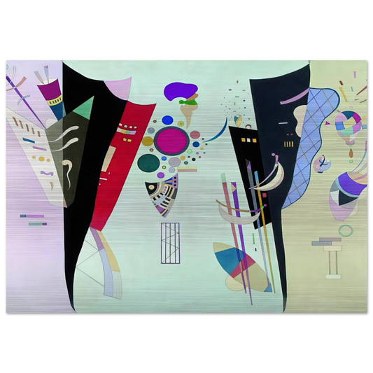 RECIPROCAL ACCORDS 1942 - Wassily Kandinsky Brushed Aluminum Print - 70x100 cm / 28x40 inches | Wassily Kandinsky Aluminum Print | Wassily Kandinsky Prints