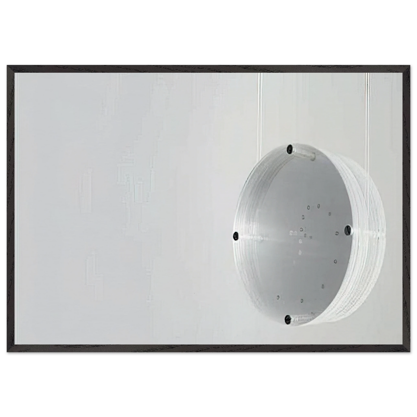 Disco Zero - 1971 - Mira Schendel Framed Art Print – Black Wooden Frame - Default Title - -Framed Art Print