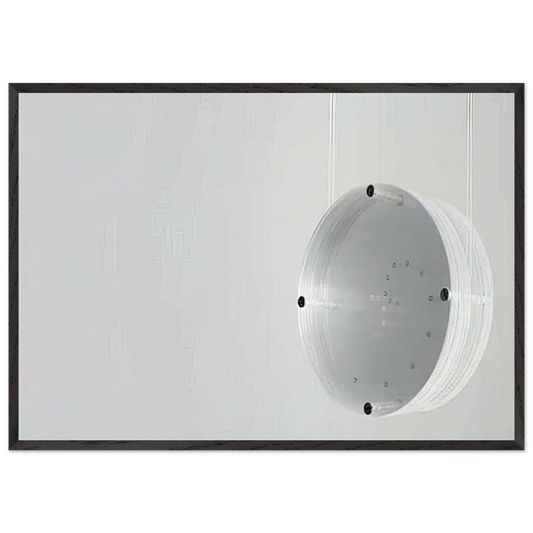 Disco Zero - 1971 - Mira Schendel Framed Art Print – Black Wooden Frame - Default Title - -Framed Art Print