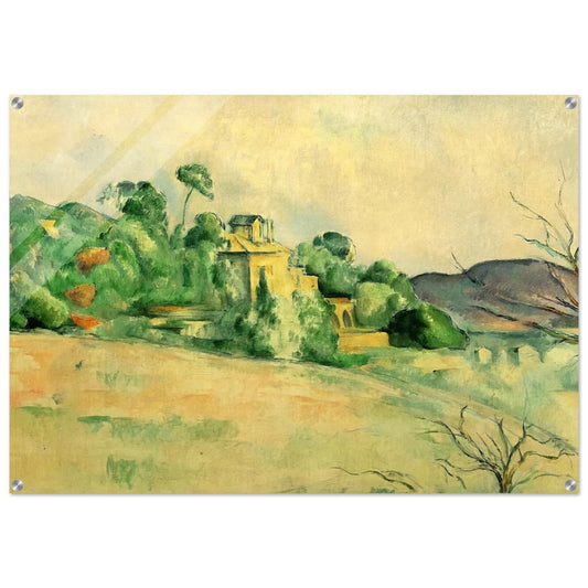 Landscape at Midday - Paul Cézanne Acrylic Print - 70x100 cm / 28x40″ inches | Paul Cézanne Wall Art | Paul Cézanne Prints