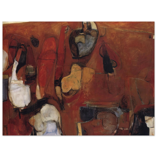 Brett Whiteley - Untitled Red Painting - 1960 Fine Art Poster - Default Title