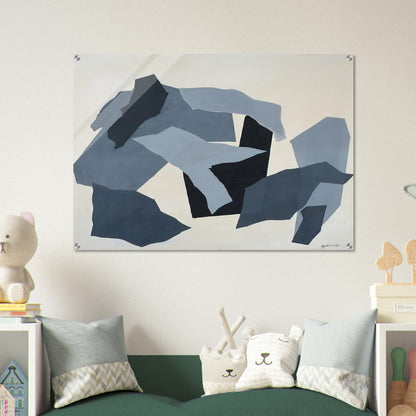 Grey Forms - 1965 - Robert Goodnough Acrylic Print - 70x100 cm / 28x40″ inches | Robert Goodnough Wall Art | Robert Goodnough Prints
