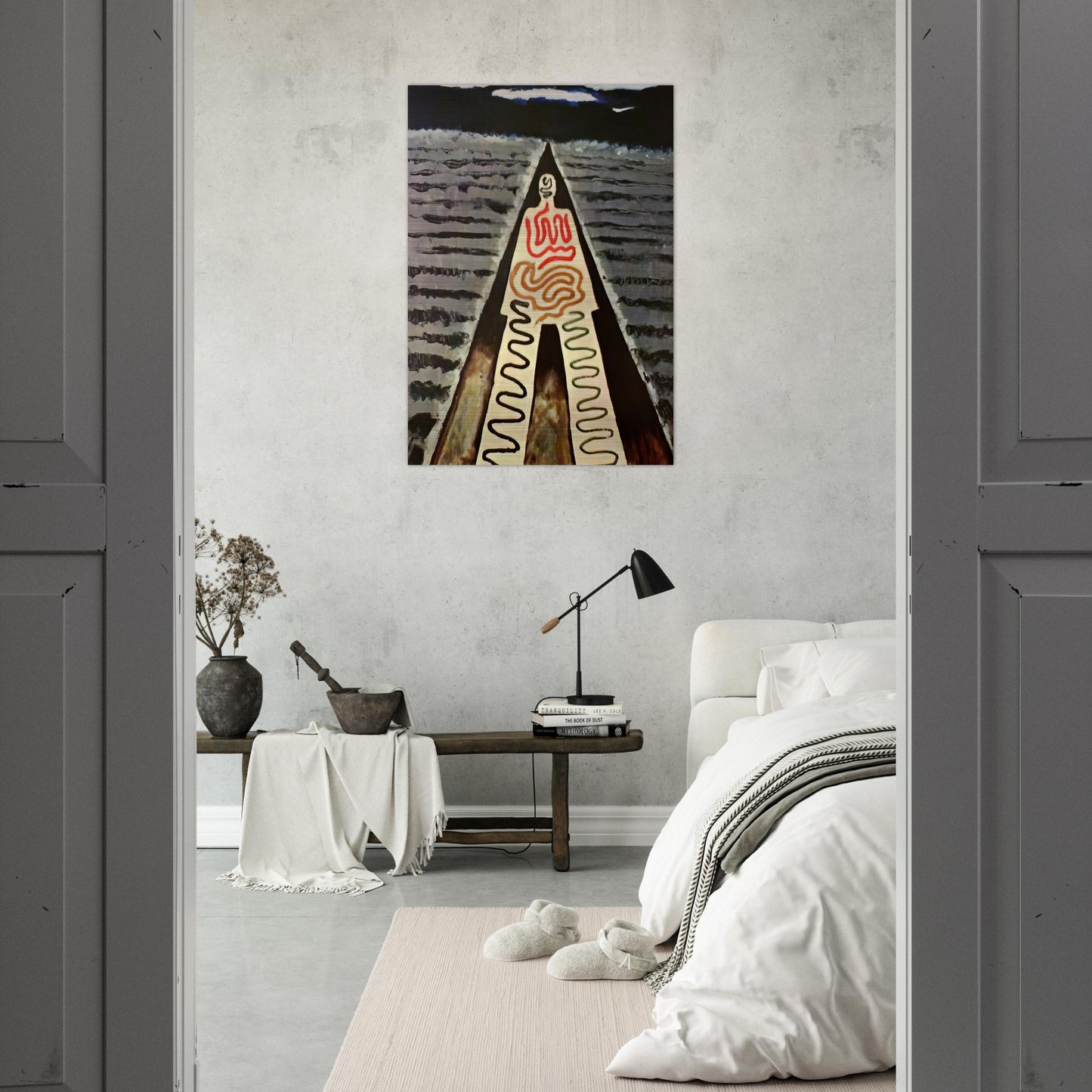 A NIGHT AT SAINT JEAN - Man Ray Brushed Aluminum Print - 70x100 cm / 28x40 inches | Man Ray Aluminum Print | Man Ray Prints