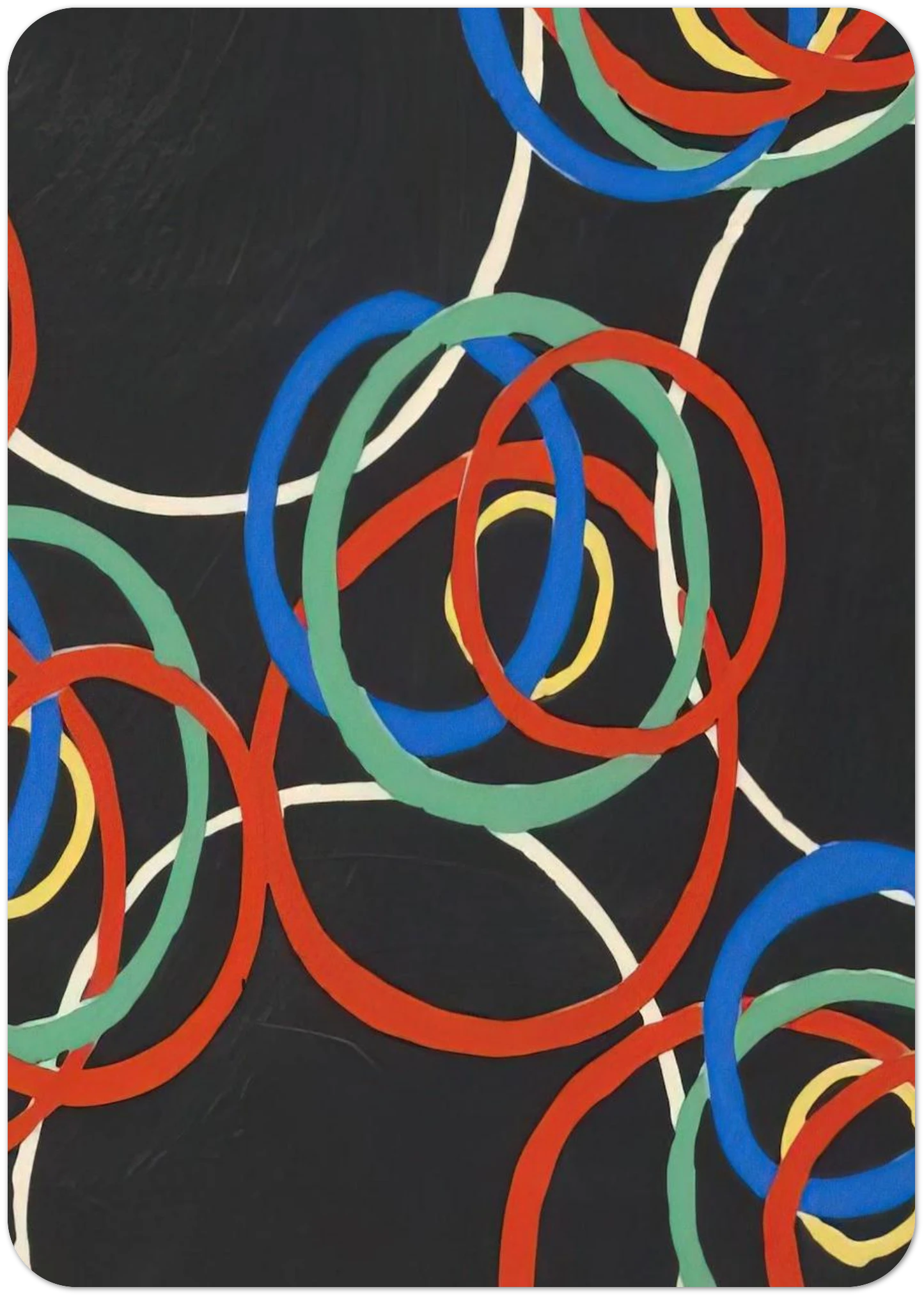 DESIGN By Sonia Delaunay Pack of 10 Post Cards | Sonia Delaunay Post Cards | A6 (10.5 x 14.8 cm) - 4.1 x 5.8 inches