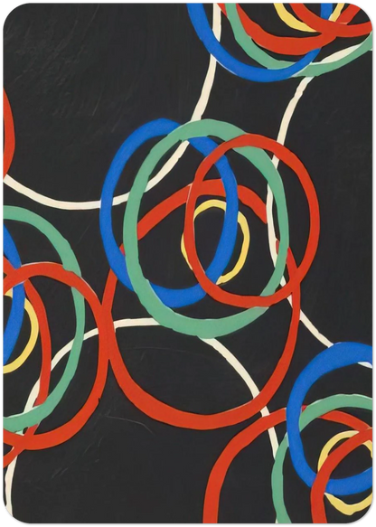 DESIGN By Sonia Delaunay Pack of 10 Post Cards | Sonia Delaunay Post Cards | A6 (10.5 x 14.8 cm) - 4.1 x 5.8 inches