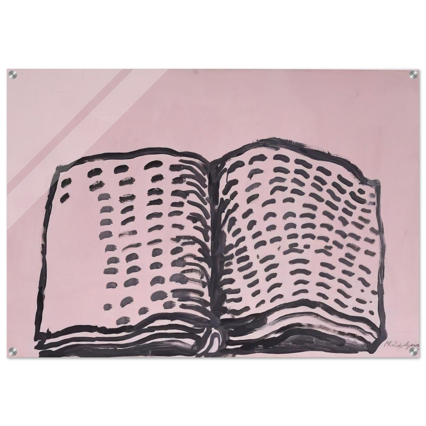 UNTITLED BOOK - Philip Guston Acrylic Print - 70x100 cm / 28x40″ inches