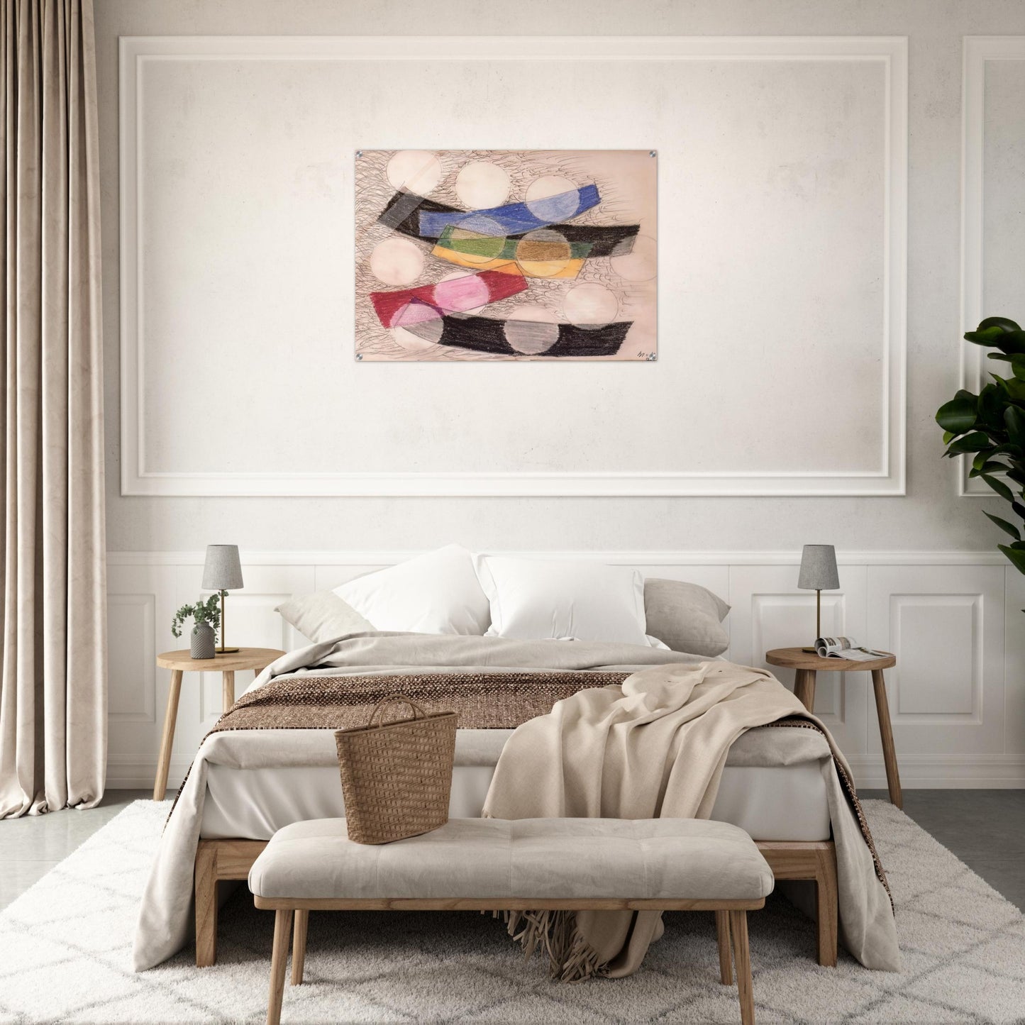 Floating Forms - Laszlo Moholy-Nagy Acrylic Print - 70x100 cm / 28x40″ inches