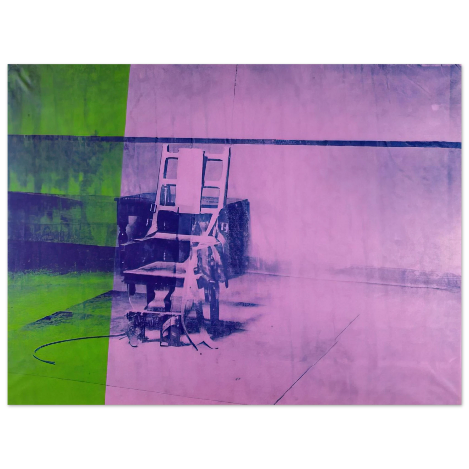 Andy Warhol - Big electric chair Fine Art Poster