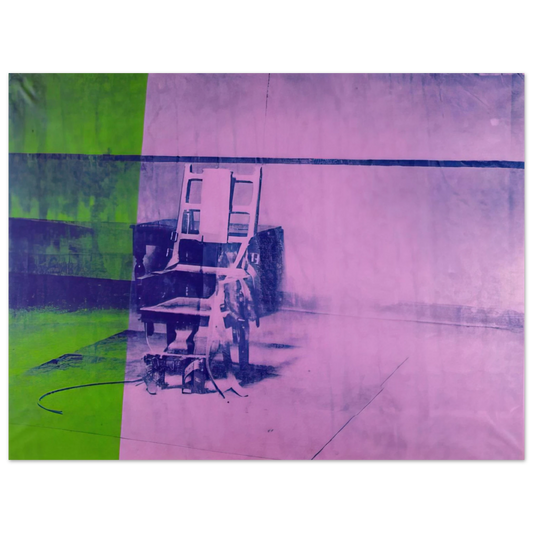 Andy Warhol - Big electric chair Fine Art Poster - 13x18 cm / 5x7 inches
