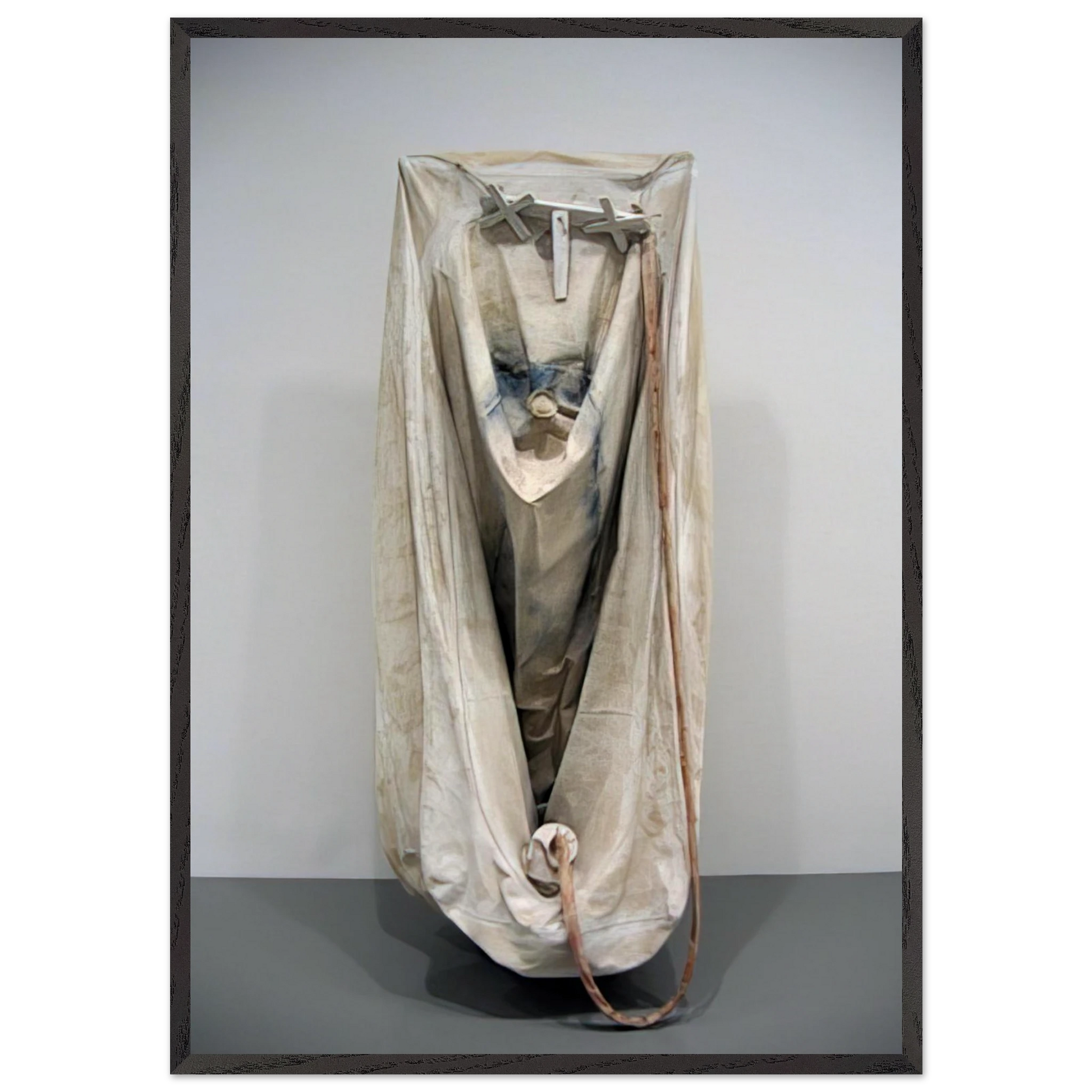 SOFT BATHTUB MODEL GHOST VERSION 1966 - Claes Oldenburg Framed Art Print – Black Wooden Frame - Default Title - -Framed Art Print