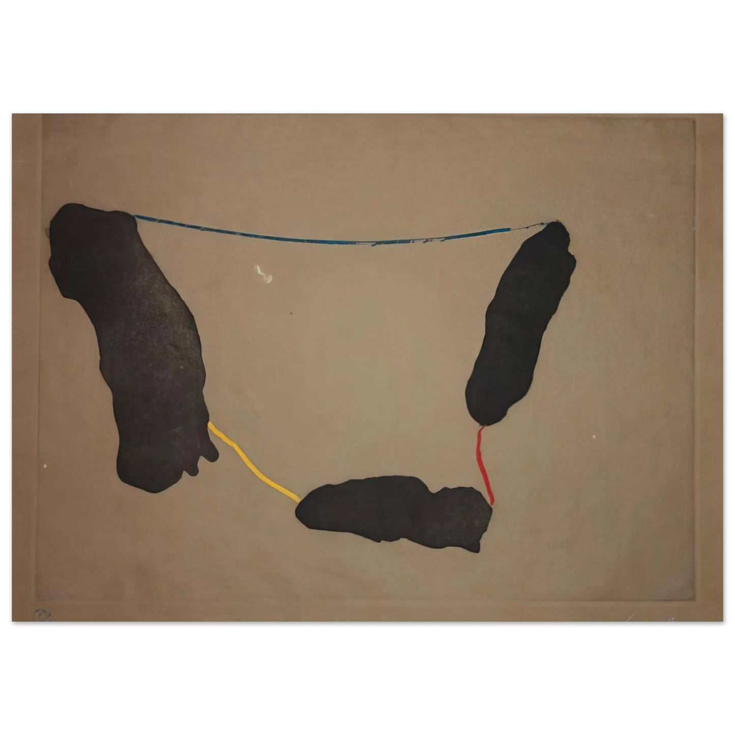 Helen Frankenthaler - Connected By Joy - 1973 Wall art - 40x50 cm / 16x20 inches - Premium Wooden Framed Poster With Fine Art Paper - White frame